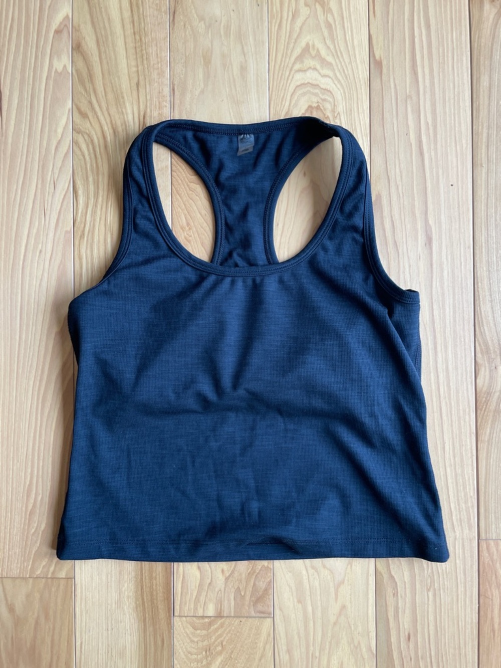 Beyond Yoga Ribbed Women's Black Racerback Cropped Tank Sz. M